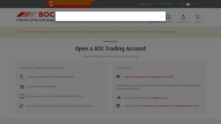 BOC Gas: Open a BOC Trading Account