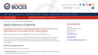 Apply to Become a Substitute | Capital Region BOCES