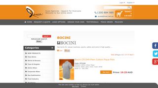 BOCINI Clothes | AusiaAgencies.com.au - Promotional Clothing ...
