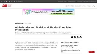 Alphabroder and Bodek and Rhodes Complete Integration
