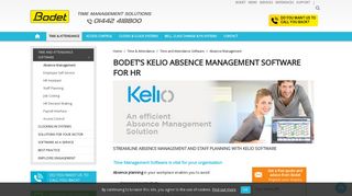 Absence Management Software - Time & Attendance - Bodet - Bodet Ltd