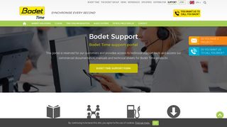 Document database, customer support, downloads - Bodet Time
