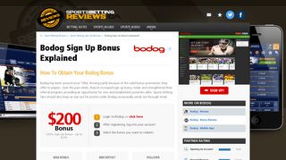 Bodog Sign Up Bonus Explained - Betting Sites