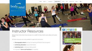 Instructor Resources – Body & Soul Fitness