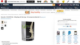 Amazon.com: Body By Vi SHAPE Mix - 930g Bag (30 Servings - 60 ...