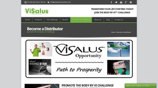 Become a ViSalus Body by Vi™ Distributor| ViSalus Promoter Kits | Info