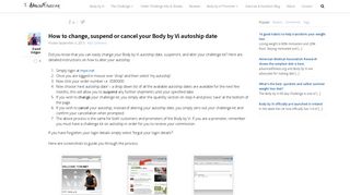 How to change, suspend or cancel your Body by Vi autoship date