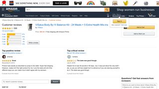 Amazon.com: Customer reviews: ViSalus Body By Vi Balance Kit - 24 ...