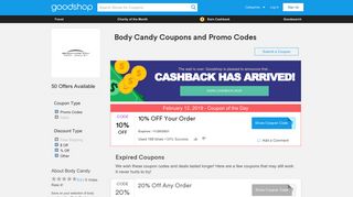 25% Off Body Candy Coupons, Promo Codes, Jan 2019 - Goodshop