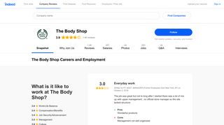 The Body Shop Careers and Employment | Indeed.com