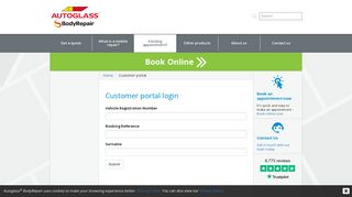 Customer portal login - Accident damage repair | Autoglass BodyRepair