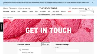 Contact Us | The Body Shop®