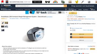 Amazon.com: BodyMedia LINK Armband Weight Management System ...