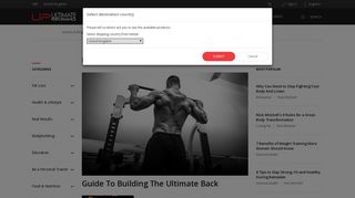 Bodybuilding Article Posts - UP Fitness