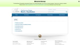 eFile – California State Board of Equalization