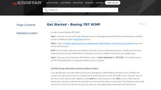 Supply Chain Platform - Boeing 787 SCMP - MyExostar