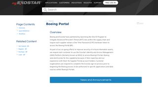 Login to Boeing Portal with Other Equivalent Tokens - MyExostar