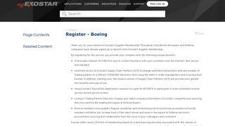 Register - Boeing - MyExostar