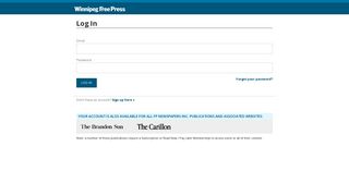 Log In - Winnipeg Free Press - FP News Platform