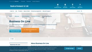 About Business On Line - Bank of Ireland UK