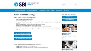 Retail Internet Banking › State Bank of India - Chicago