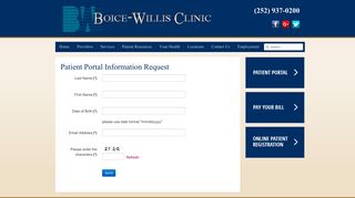 Patient Portal Information Request - Boice-Willis