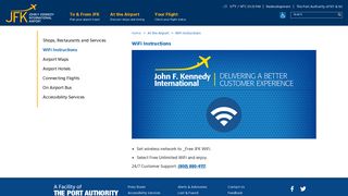WiFi Instructions - JFK