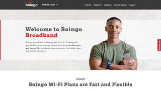 Broadband Internet and IPTV for Military Barracks | Boingo Wireless, Inc