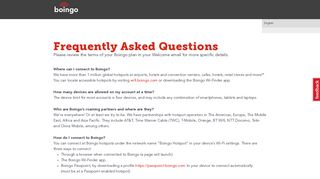 FAQs - Boingo Wireless, Inc.