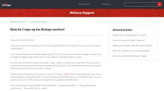 How do I sign up for Boingo service? - Connect With Boingo