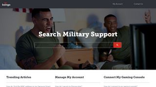 Military Support - Boingo