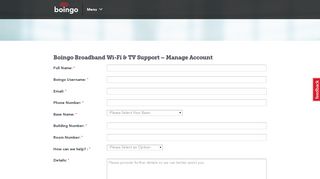 Boingo Broadband Wi-Fi & TV Support - Manage Account - Boingo ...