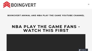 BoingVERT ANIMAL and NBA Play The Game YouTube Channel ...