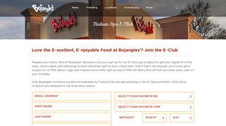 Trickum Ops E-Club - Bojangles' Famous Chicken 'n Biscuits