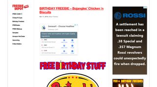 BIRTHDAY FREEBIE – Bojangles' Chicken 'n Biscuits | Freebie Depot