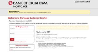 Welcome to our online mortgage payment website.