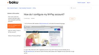 How do I configure my M-Pay account? – Boku Customer Support