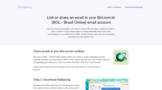 How to link or share email threads in your Bol.com.br (BOL - Brasil ...