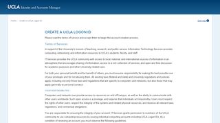 Create a UCLA Logon ID