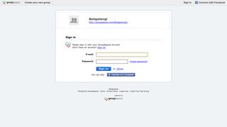Sign In : Bolapelangi : GroupSpaces
