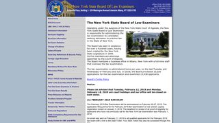 BOLE- OFFICIAL PAGE NEW YORK STATE BAR EXAMINATION