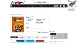Login (2012) | Login Bollywood Movie | Login Review, Cast & Crew ...