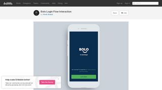 Bolo Login Flow Interaction by Vivek Anand | Dribbble | Dribbble