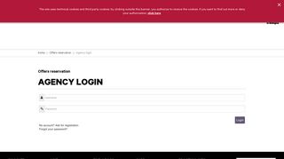 Agency login - Bologna Welcome
