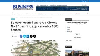 Bolsover council approves 'Clowne North' planning application for ...