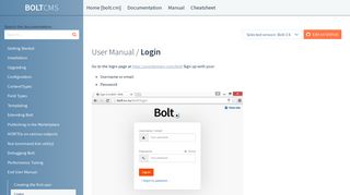 Login | Bolt Documentation