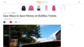 Easy Ways to Save Money on BoltBus Tickets - TripSavvy