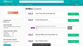 BoltBus Coupons & Promo Codes 2019 - Offers.com