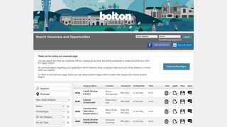 Login - Welcome to the Bolton Jobs Recruitment Website