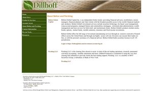 About Bolton and Pershing - Dillhoff Financial Services.